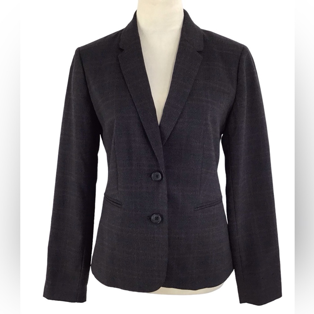 Banana Republic Plaid Double Button Blazer Size 4